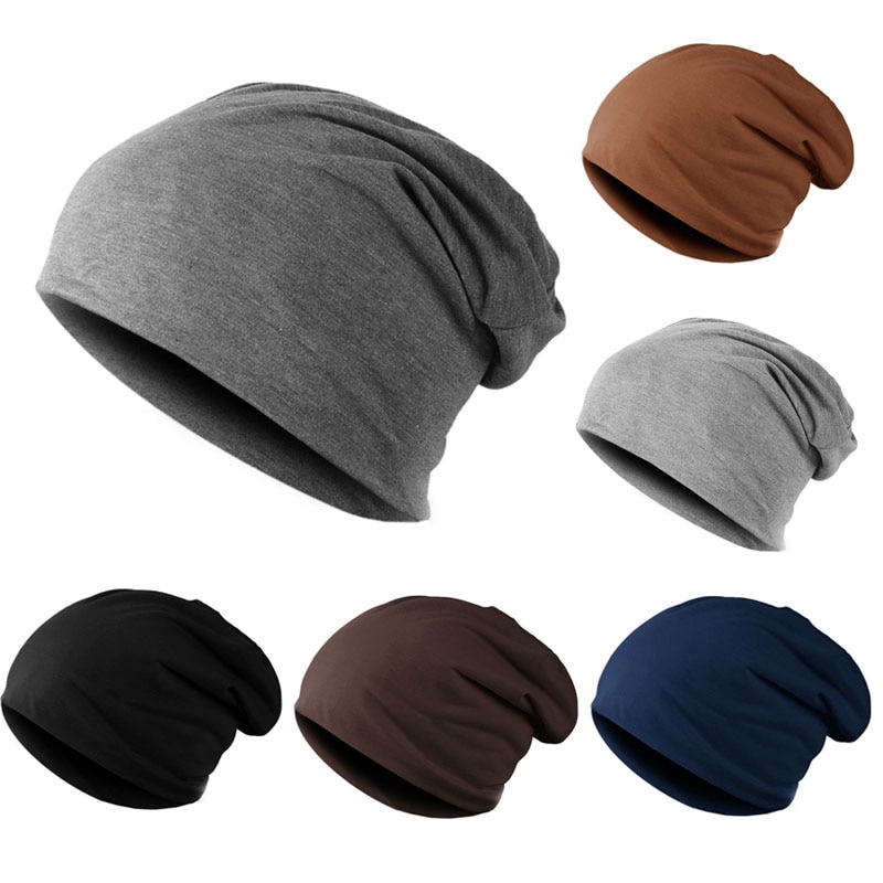 Classical Men's Autumn Winter Hats Solid Color Beanies Hip-pop Slouth Hats Skullies Female Male Hats Gorro Crochet