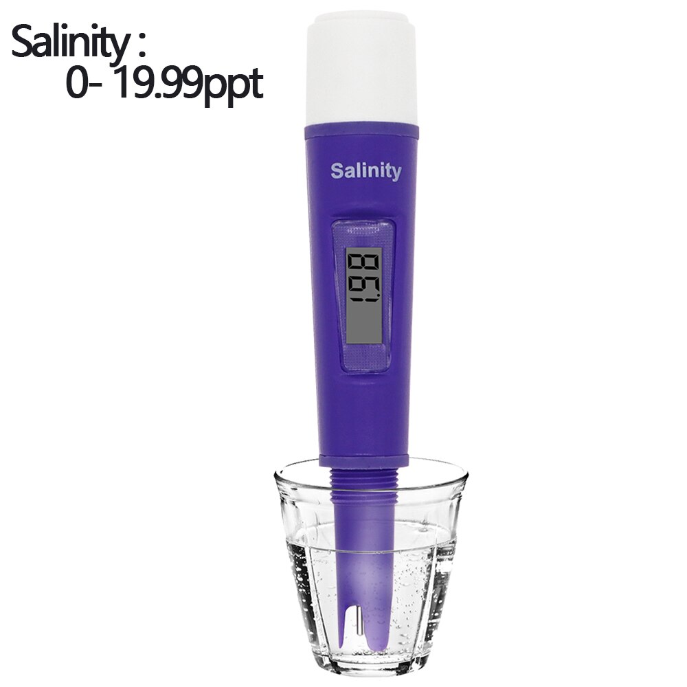 Digital Salinity Tester Salinity Meter With ATC Salinometer Aquarium Salty Testers Sea SaltWater Instrument for Pool Soup 40%Off: Default Title