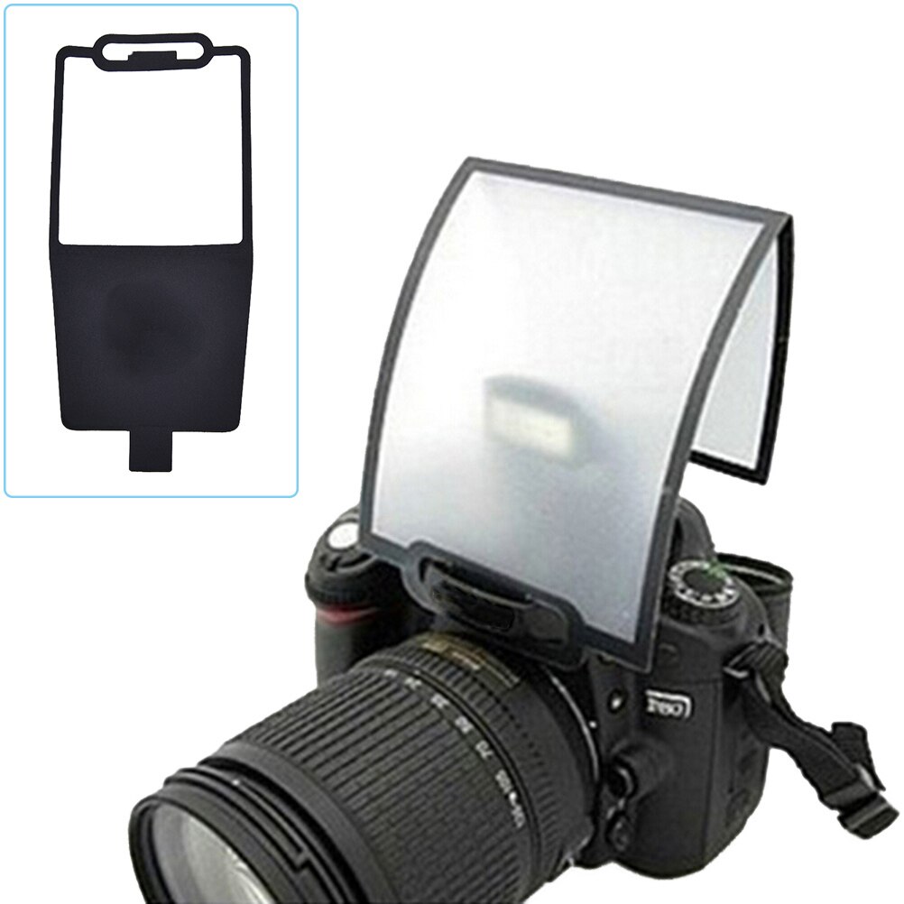 Difusor de Flash para cámaras en todo el mundo, Softbox, Reflector transparente negro para Canon Nikon Yongnuo Speedlite