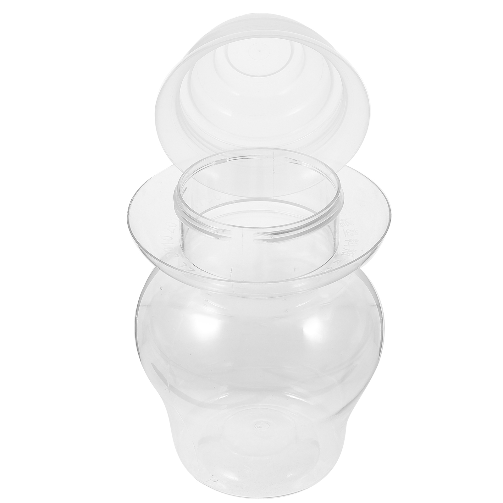 Plastic afdichtingspot met brede opening Kimchi-containers Augurkpot Thuis Fermenteerpotten Groenteopslagfles Keuken Luchtdicht