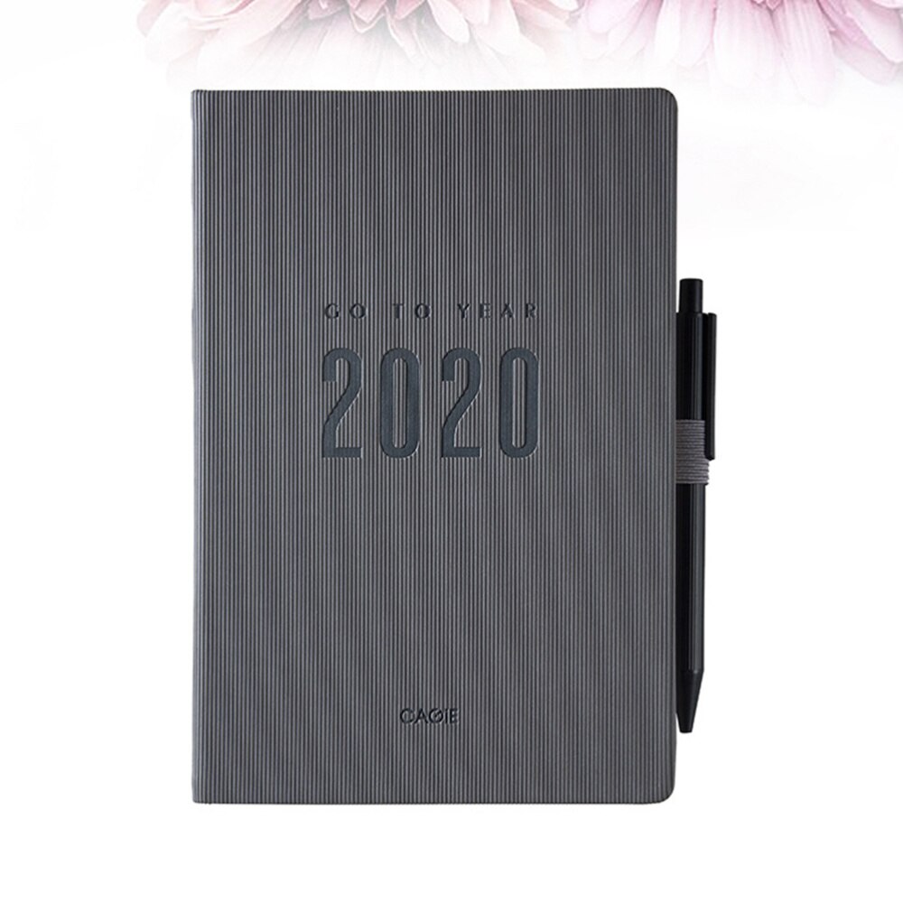 1Pcs A5 Planner Efficiency Agenda Schedule Notebooks Diary Stationery for School Office(Black)