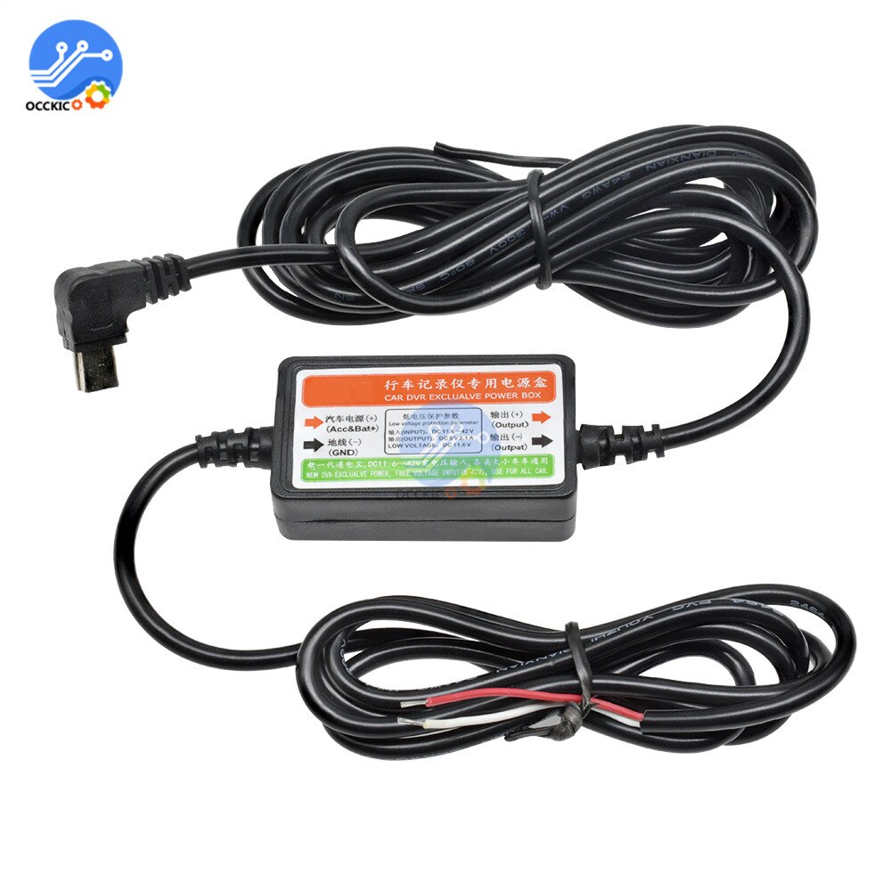Mini Usb Car Charger Kabel Voor Auto Auto Dash Cam Camcorder Voertuig Dvr Dc 12 V Naar 5 V hardware Draad Lading: 1