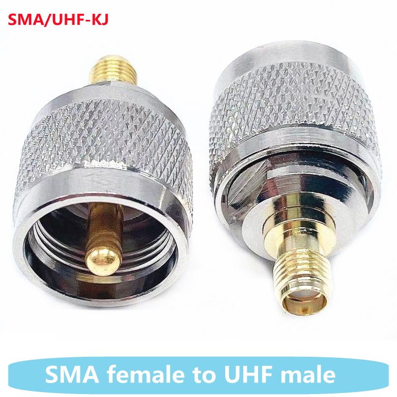 1 stk uhf-sma adpater sma hann hun til uhf  pl259 hann hun  so239 plugg rf koaksial adapter kontakt radio uhf-jk til sma-jk: Sma-k til uhf-j