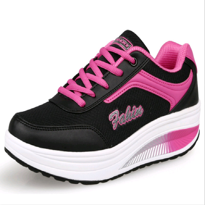 Tennis Feminino-Chaussures de Tennis pour femmes, baskets pour gymnastique augmentant la taille et la stabilité, stabilité et Fitness, collection: Black / 4