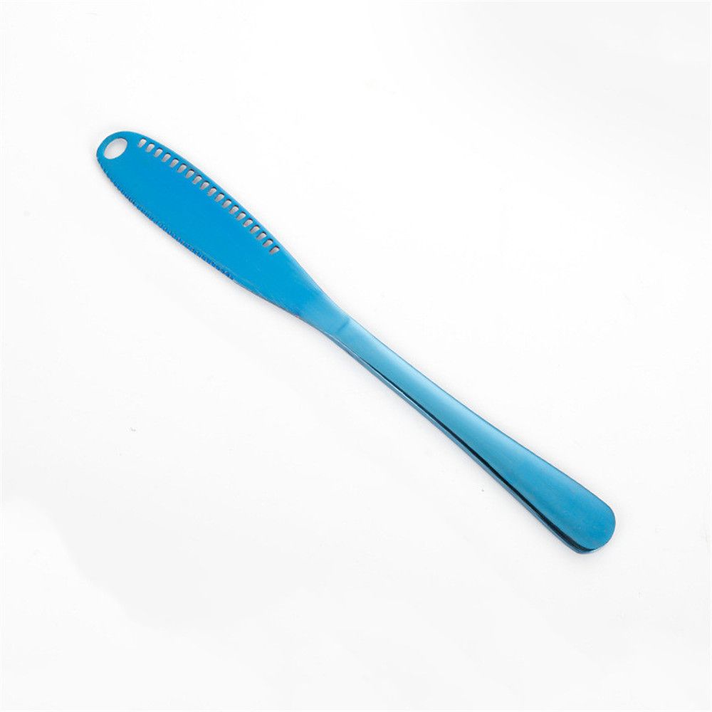 Western Knife Jam Spatula Cheese Tools Cheese Knife Cheese Slicer Butter Knife Cheese Spreader Butter Curler: blue