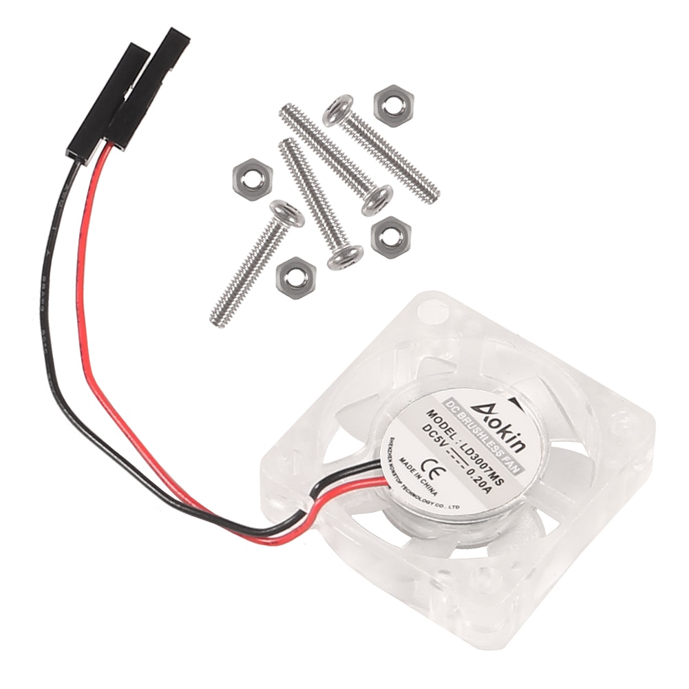 4Pcs Raspberry Pi Koelventilator Borstelloze 30X30X7Mm 3007 Fan Cpu 3.3V 5V koelventilator Voor Raspberry Pi 4 Model B, 3 B +, Pi 3