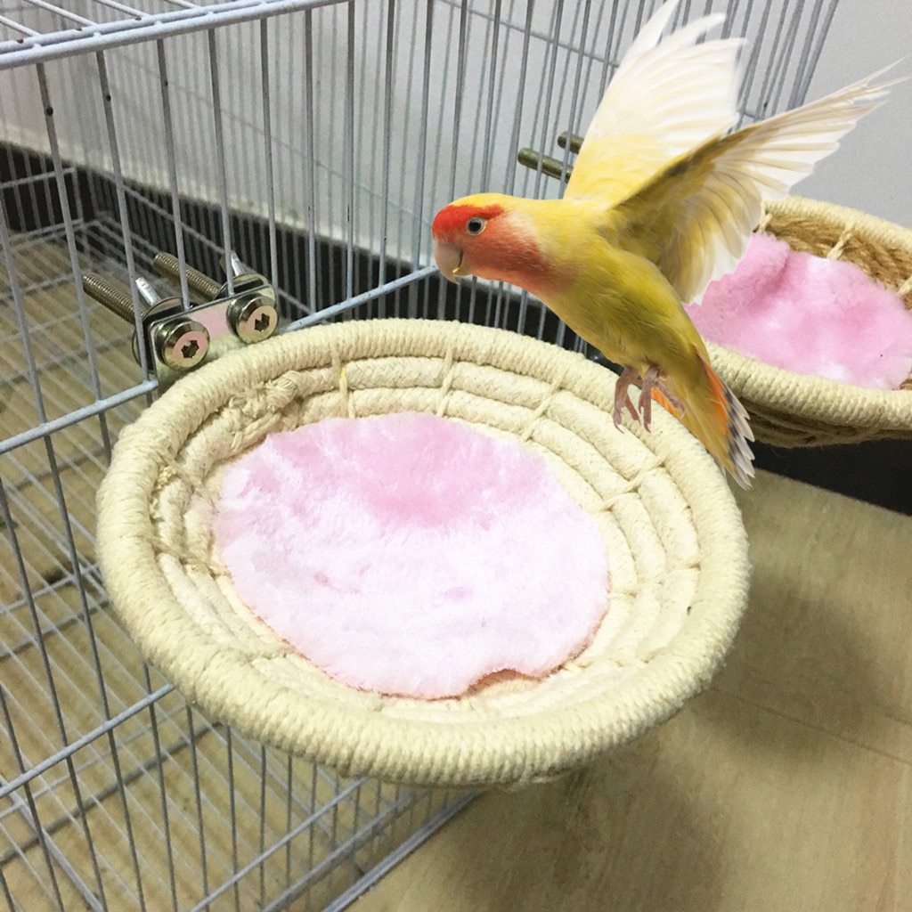 Bird Nest Cotton Rope Parakeet Breeding Nest Small Bird Cage Hatching Nest