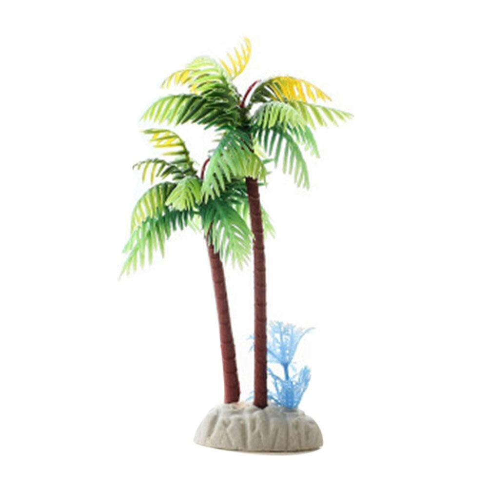 Plastic Simulation Coconut Tree Water Plants Small Coconut Tree Fish Tank Aquariums Landscape