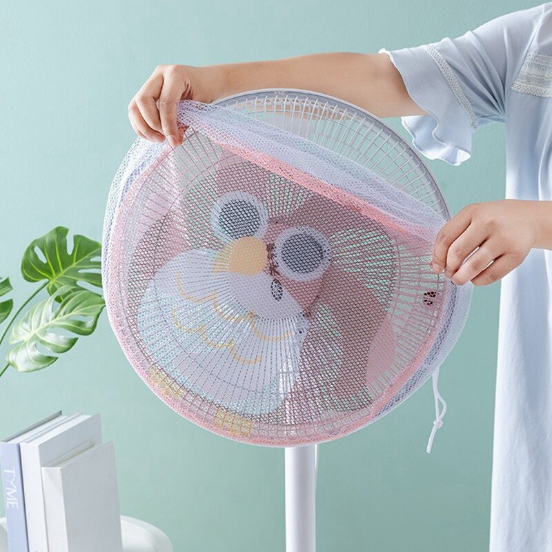 Home Use White Electric Fan Covers for Baby Kids Finger Protector Safety Mesh Nets Cover Fan Guard Home Office Dust Cover