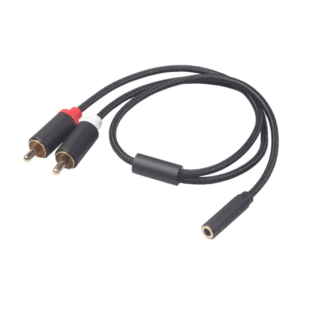 Universal Audio Adapter Cable 3.5mm Stereo Audio Female Jack To 2 RCA Male Socket Headphone 3.5 Y Adapter Cable