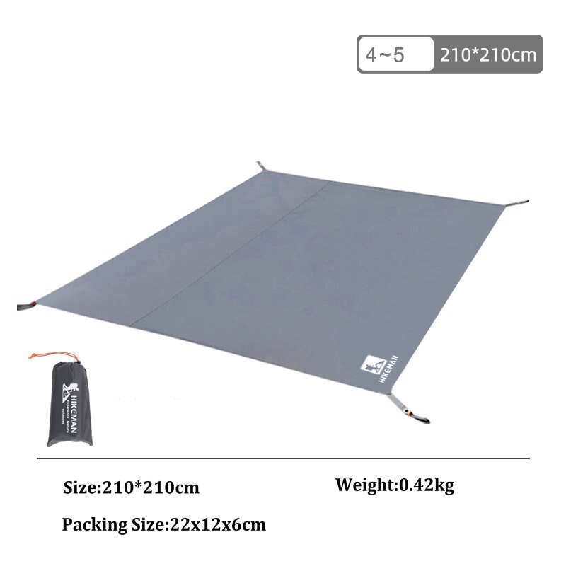Camping Tent Tarp 210D Waterproof Ground Sheet Mat Multifunction Square,Hexagon,Octagon Picnic Mattress Car Awning Canopy: XL