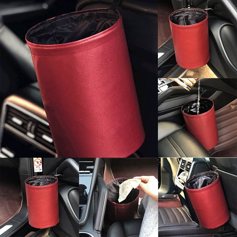 Universele opvouwbare prullenbak voor in de auto, vuilnisbak, emmer, hanger, vuilniszak, vuilnisbak, container, auto-interieuraccessoires
