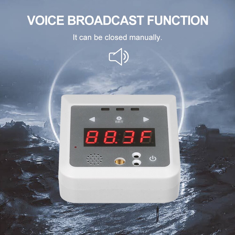 2-In-1 Automatische Digitale Thermometer Non-Contact Infrarood Temperatuur Meting + Time Display Desktop Mini Thermometer