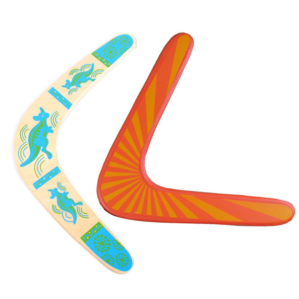 Boomerang V Shaped Throwback Toy Flying Wood Disc Funny Interactive Family Throw Catch Outdoor Fun Game Funny Game Kids