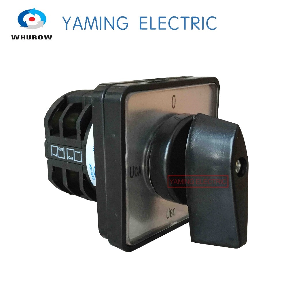 Yaming electric LW8-10YH2/2 10A 380V Universal Changeover Combination Switch Panel Mount 4 position voltage convert