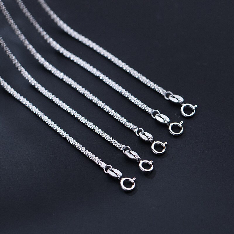 40Cm 45Cm 50Cm 55Cm 60Cm 70Cm 80Cm Vrouwelijke Ketting Voor Vrouwen Op Hals zilver 925 Ketting Kettingen Vrouwen Meisje Mode-sieraden Bling
