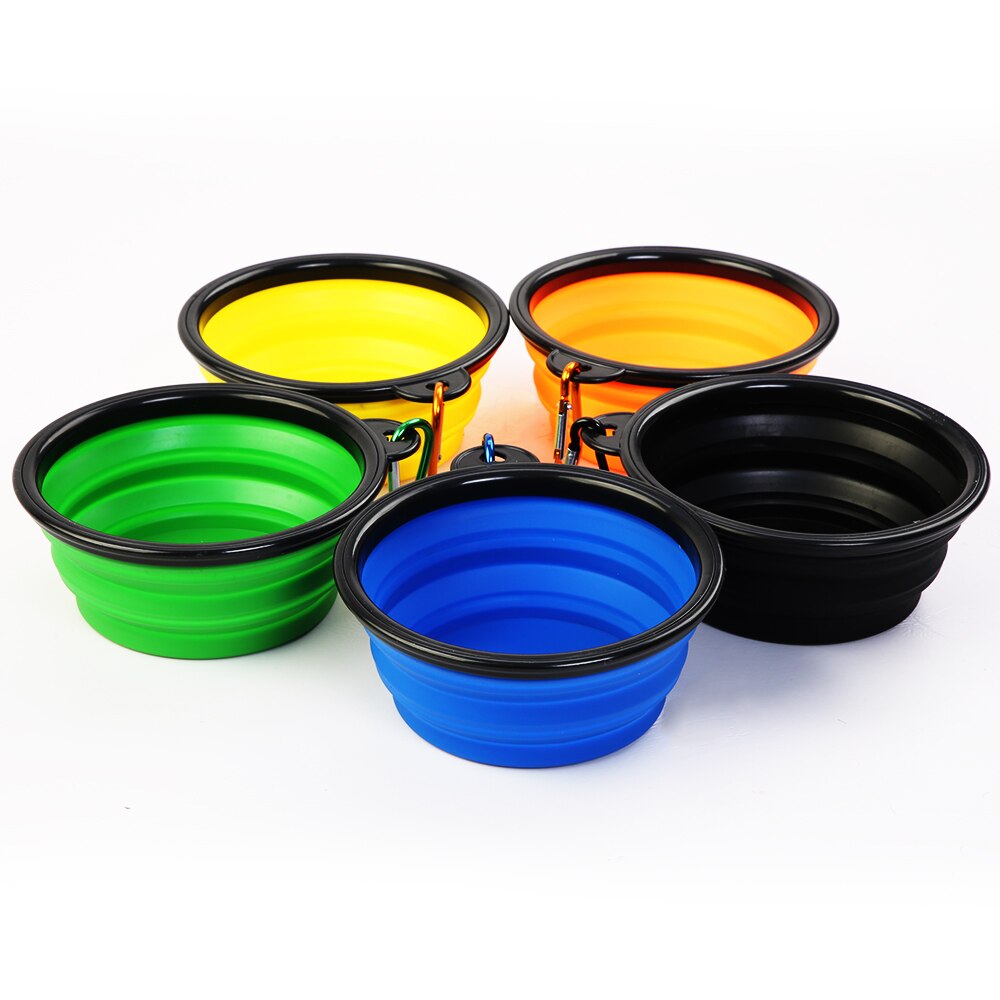 Gamelle pliable en silicone écologique pour chien et chat, gamelle de voyage portable pour nourriture et eau