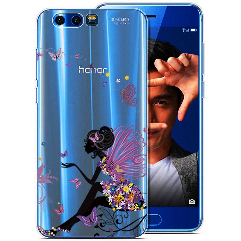 Arvin Silicone Case for Huawei Honor 9 Soft TPU Case for Huawei Honor 9 Premium Slim Crystal Clear Transparent Painting Fundas: 14