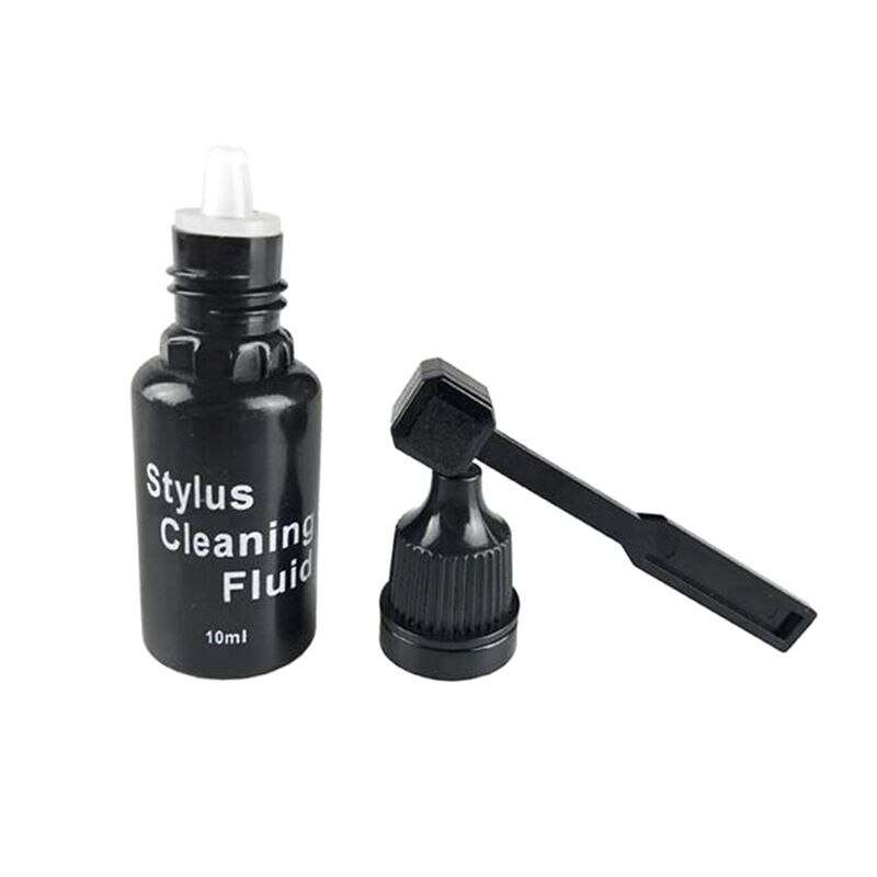 10ml Vinyl Records Cleaning Fluid with Needle Cleaner Brush LP Phonograph Record Turntables Cleaning: Default Title