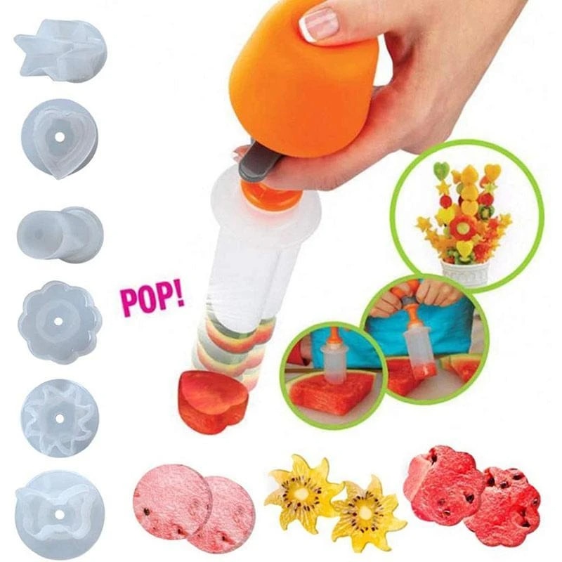 Fruit Groente Shape Cutter Star Heart Shape Groenten Cutter Draagbare Kokhulpmiddelen Rvs Fruit Snijden Sterven Keuken