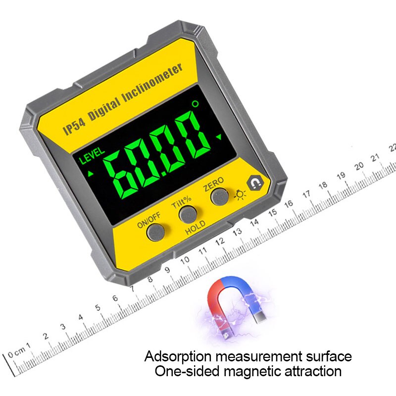 360 Graden Digitale Niveau Gradenboog Inclinometer Magnetic Digitale Hoek Gauge Met Backlight Precisie Niveau Doos Meetinstrument