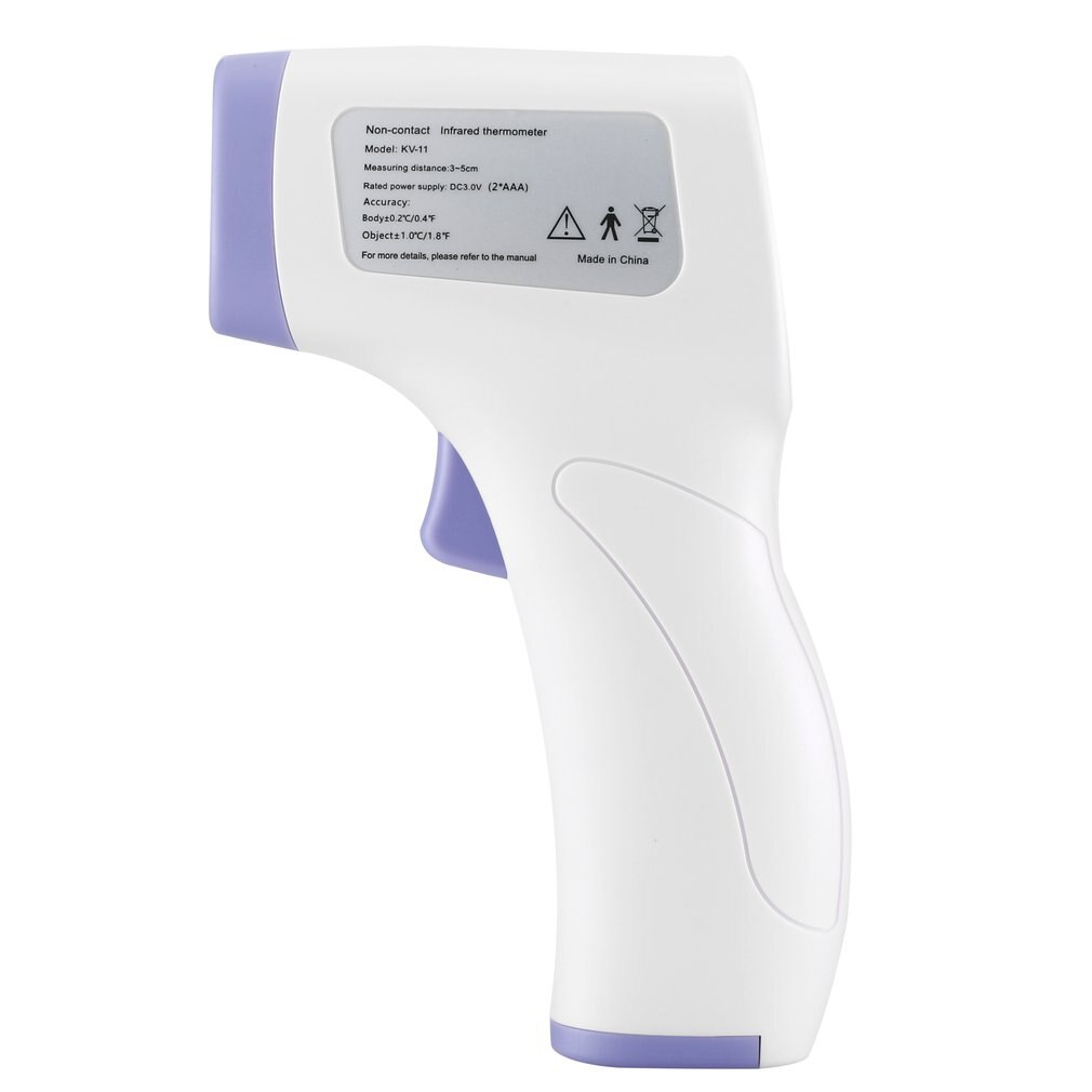 Infrared Thermometer High Precision Tri-color Backlight LCD Screen Practical Non-contact Forehead Thermometer