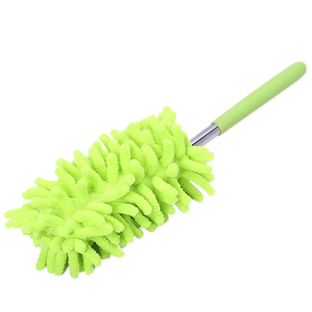 Telescopic Microfibre Duster Extendable Cleaning Home Car Cleaner Dust Handle Portable Dusting Brush Sweep Tool Xmas: Green
