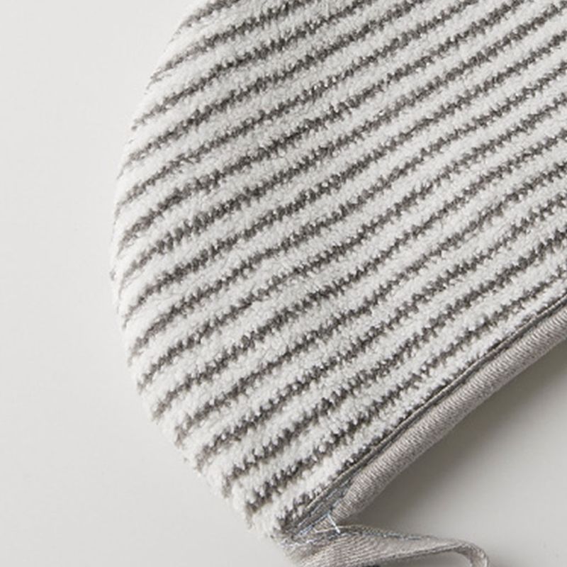 Bambou Microfibre Cheveux Serviette Enroulée Gris Rayé Séchage Rapide Douche Chapeau Turban Avec bouton Super Absorbant Anti-frisottis Bain Chapeau fo