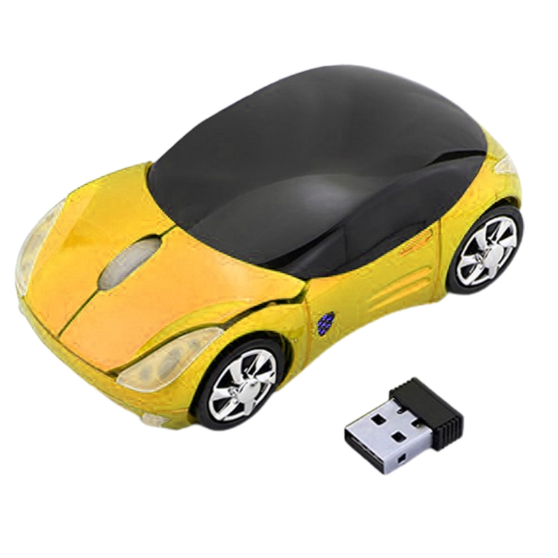 Wiederaufladbare 2 Wireless Gaming Mäuse mit USB Empfänger Bunte Auto Tragbare Maus für Laptop PC Computer R1WC Wholesalse