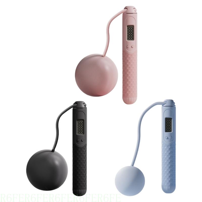 R6FE Ropeless Jump Rope Digital Jump Rope With Counter Indoor Jumping Rope Equipment for Women Men Adult Kids