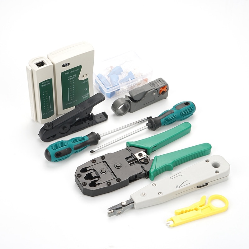 Netværkskabel klem tang stripping crimp tang netværk kabel tester  rj45 rj11 rj12 kat 5 utp lan kabel test