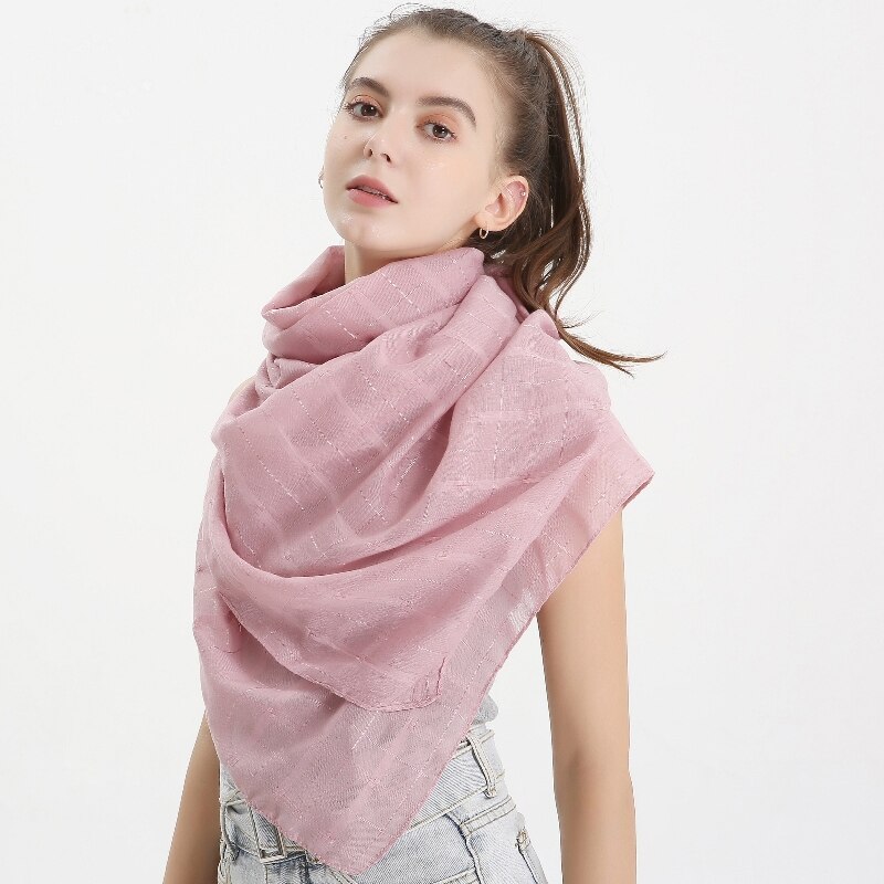 Zomer Winter Lange 180 Cm * 80 Cm Plaid Cotton Blend Viscose Pashmina Vrouwen Sjaal Zwarte Foulard Femme invierno Mujer