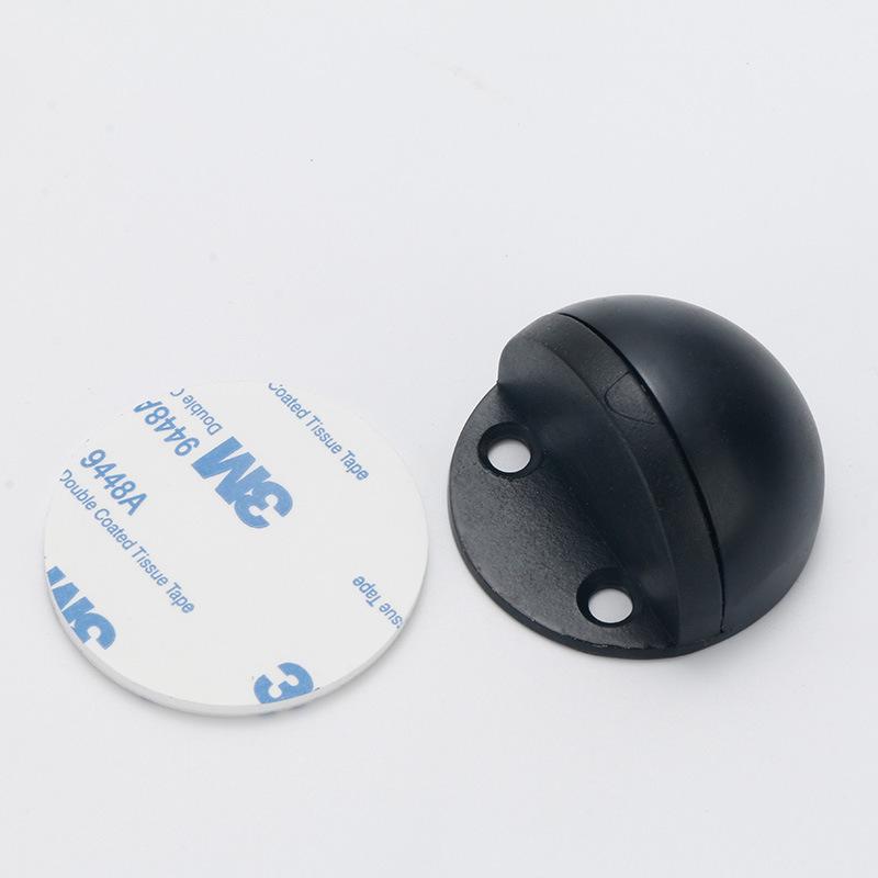 Household Accessories Non Punching Sticker Hidden Stainless Steel Rubber Door Stopper Door Holders Door Stop: 1
