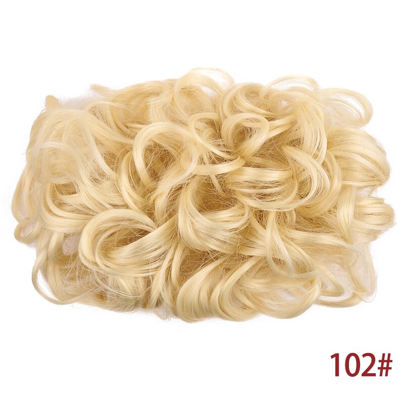 MUMUPI Hair Clip in Chignon Elastic Rubber Band Wedding Curly Synthetic Hair Extension Chignon Hair Bun Hair Accessories: 102