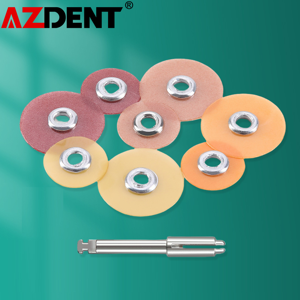 50 Stück Azdent Dental Endbearbeitungs- und Polierscheiben Zahnarzt Verbundmetalle Porzellan Polierer 135 ℃ Autoklavierbare Laborwerkzeuge