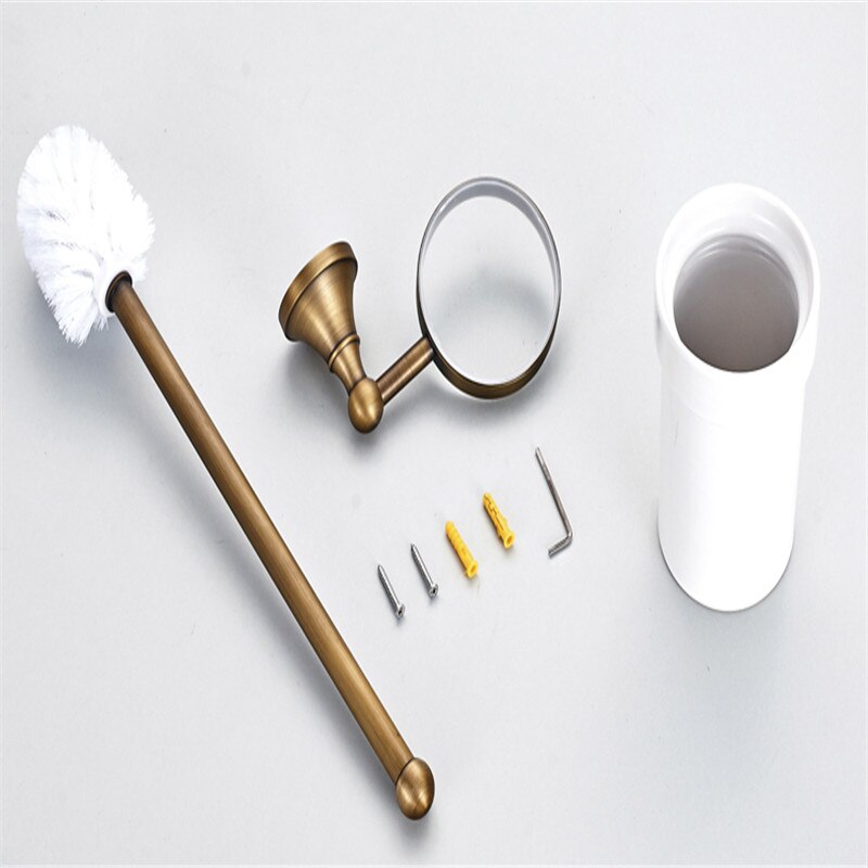 Luxury Black Toilet Brush Holder Set Antique Toilet Brush Holder Ceramic Toilet Brushes Bathroom Accessories