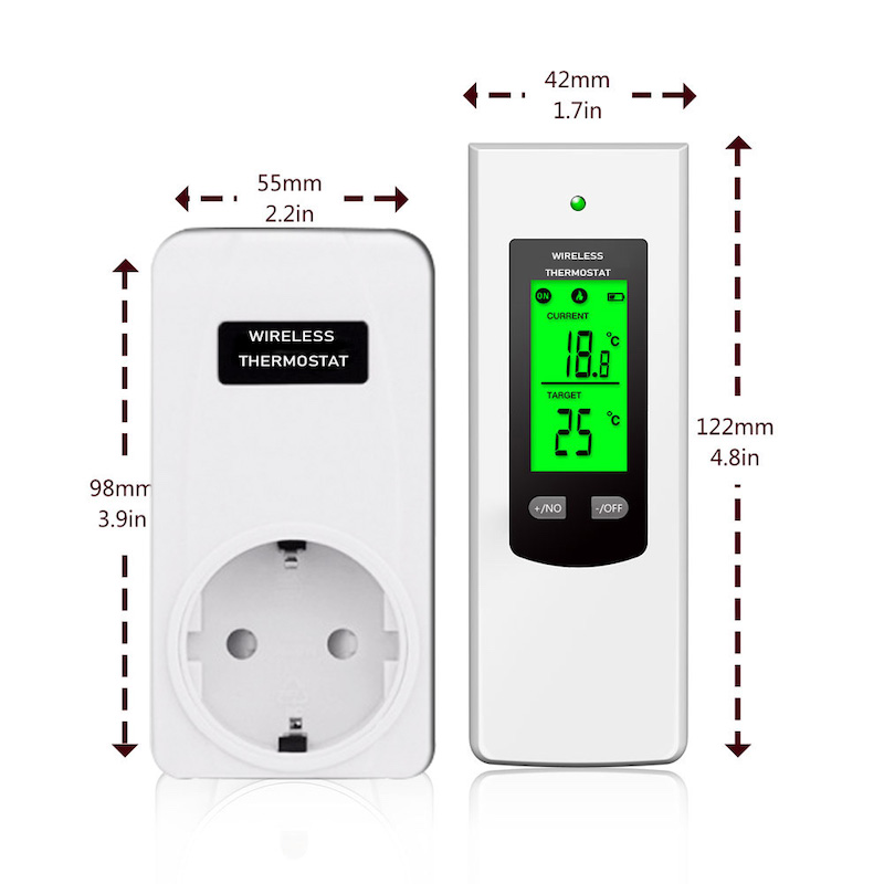 Thermoregulator Wireless Thermostat Heating Panel Remote Controller Heating&amp;Cooling Temperature Sensor Control w/LCD backlight