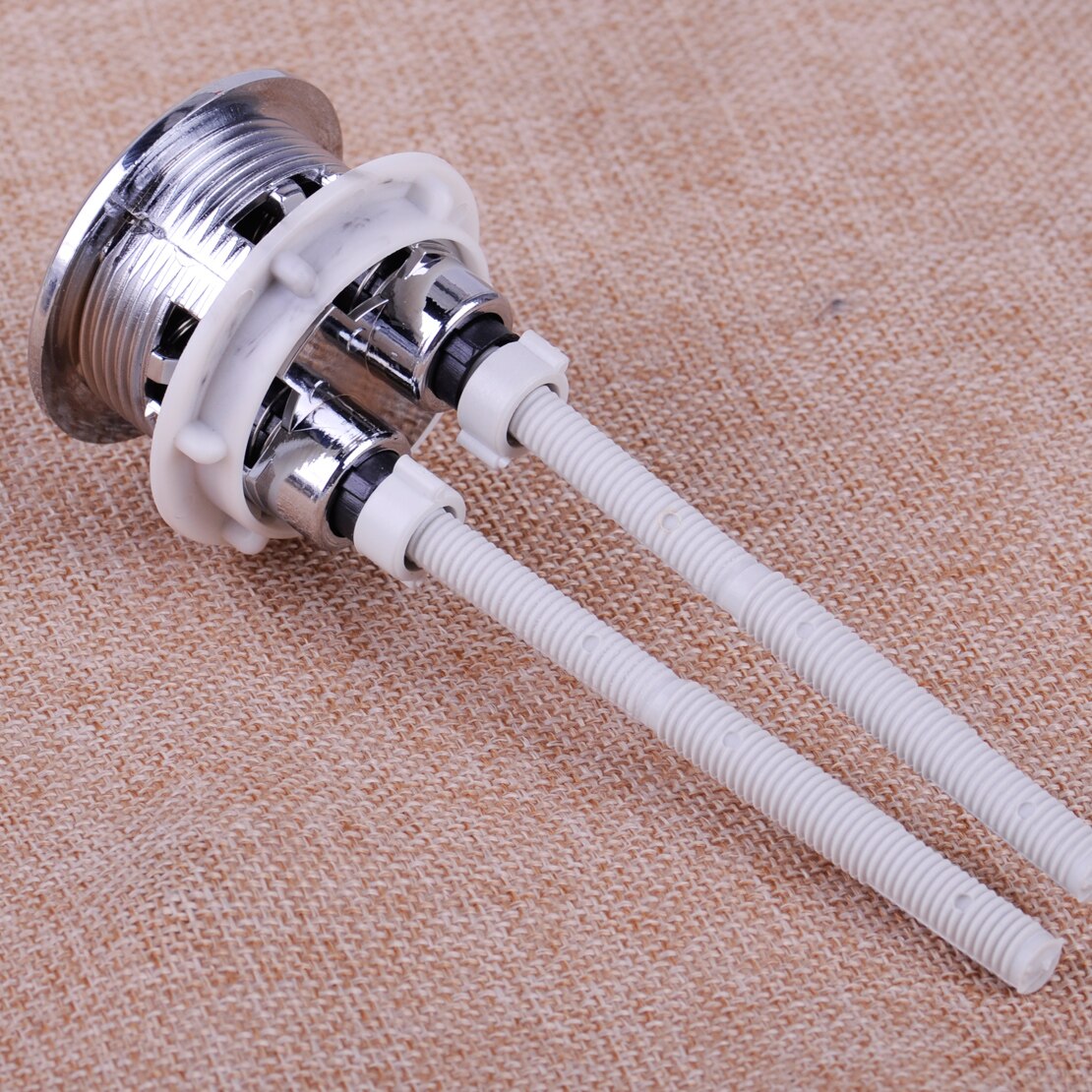38 /48 / 58mm Dual Flush Push Button Toilet Rod Skin Water Saving Chrome Plated ABS Tools