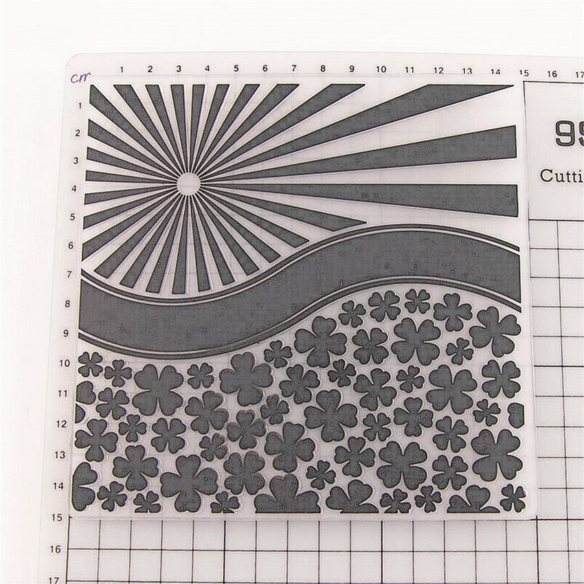 plastic four-leaf clover template craft card making paper card album wedding decoration Embossing folders