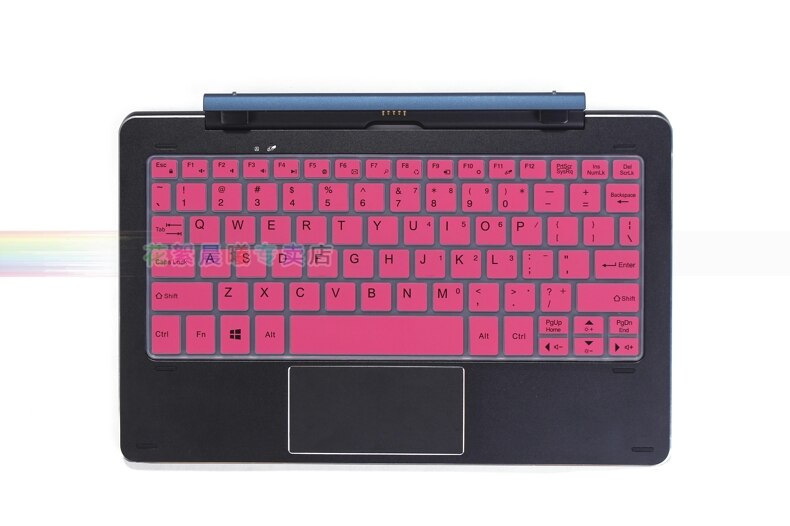 For Cube iWork 10 Windows 10+Android 5.1 Flagship Silicone laptop keyboard protector cover CDK-05 skin For Cube iwork10 10.1inch: pink