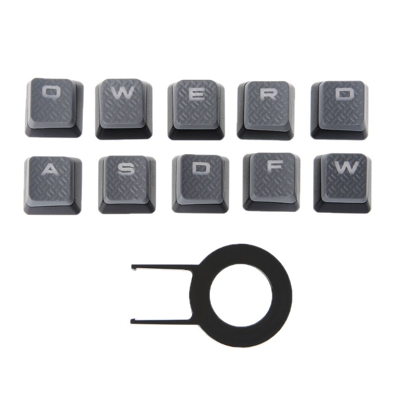 Teclas para teclado mecánico Corsair K70, K65, K95, G710, RGB, STRAFE, OEM, Compatible con interruptor MX, 10 unids/pack: Grey