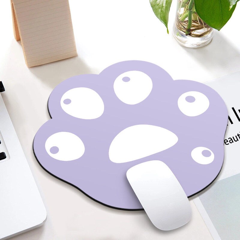 Kawaii Desk Pad Cute Mouse Pad Cat Pow Gaming Deskpad Desk Mats Office Accessories Mat for Mice Mouse Gamer: E