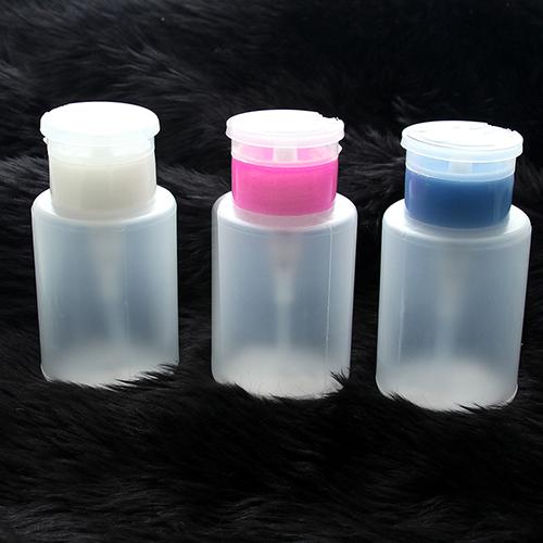 150ML NailArt Remover Polish Cleaner Pump Polish Dispenser Empty Bottle Refillable Bottles Liquid Press Pumping Dispenser Bottle