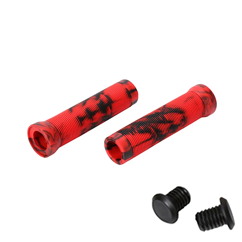 Punhos de borracha macia para guidão de bicicleta, manopla à prova d'água para mountain bike, à prova de poeira, antiderrapante: Verde musgo