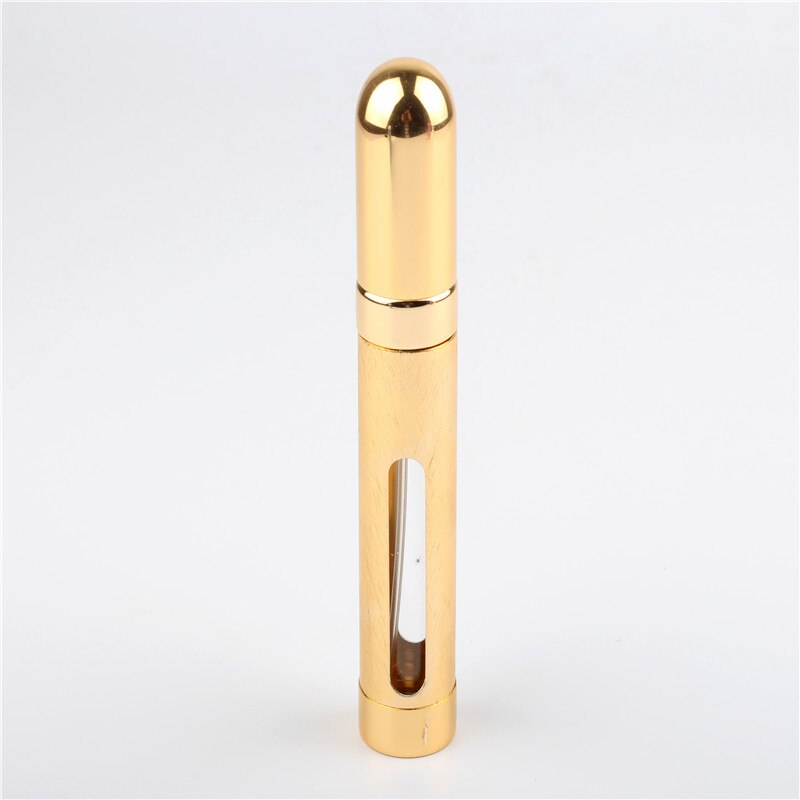 12 ml 1 Stuks Spray Lege Glazen en Aluminium Fles Parfum Fles Mini Draagbare Reizen Navulbare Parfum Verstuiver Kleine Fles: Goud
