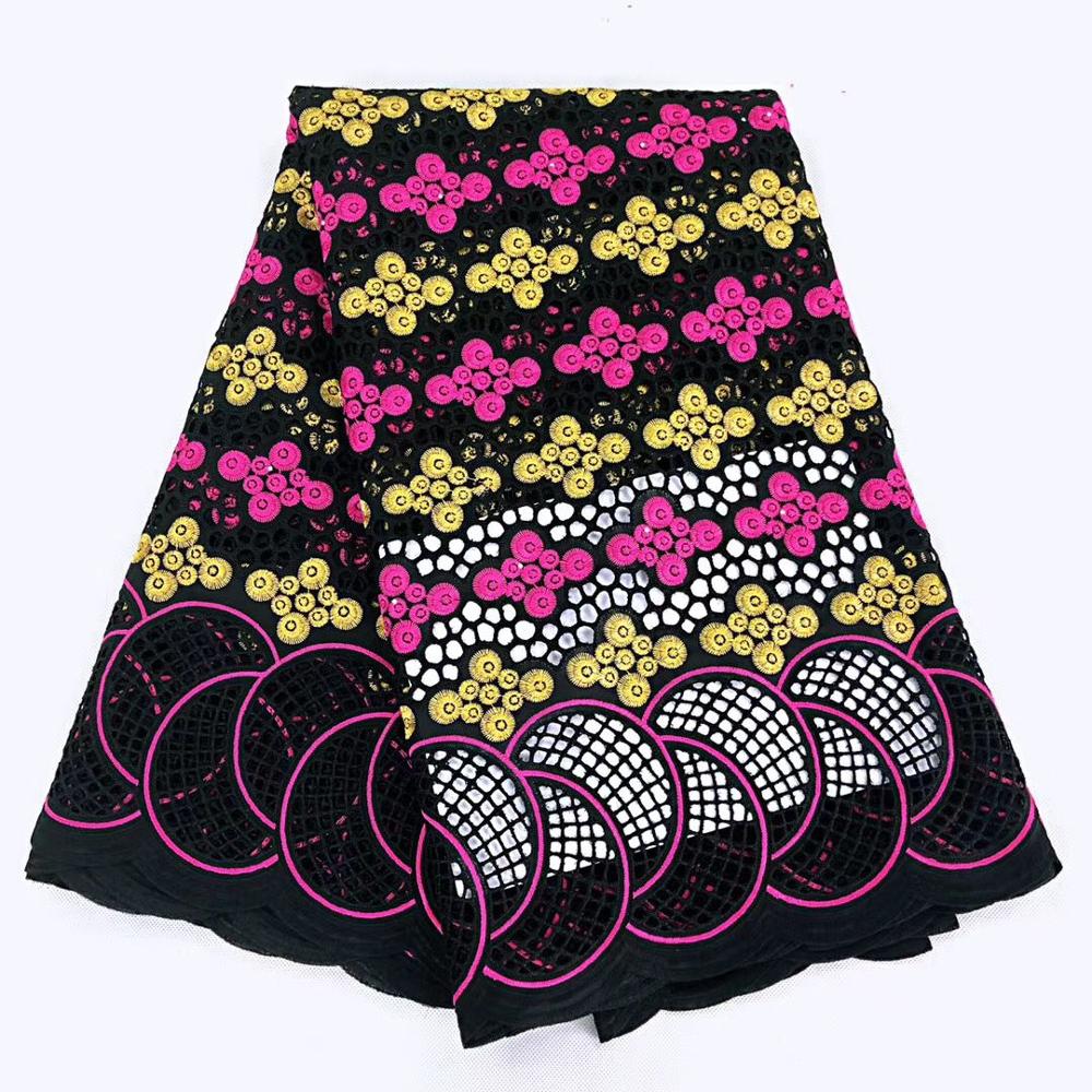 Zwitserse Kant Stof Zware Zwitserse Katoen Borduren Kant Afrikaanse Katoen Stoffen Zwitserse Voile Kant Populaire Dubai Stijl: 4