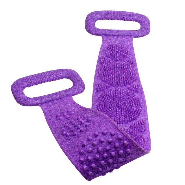 Brosse magique de bain en Silicone, pour le corps, pour le lavage de la peau et la douche: Violet