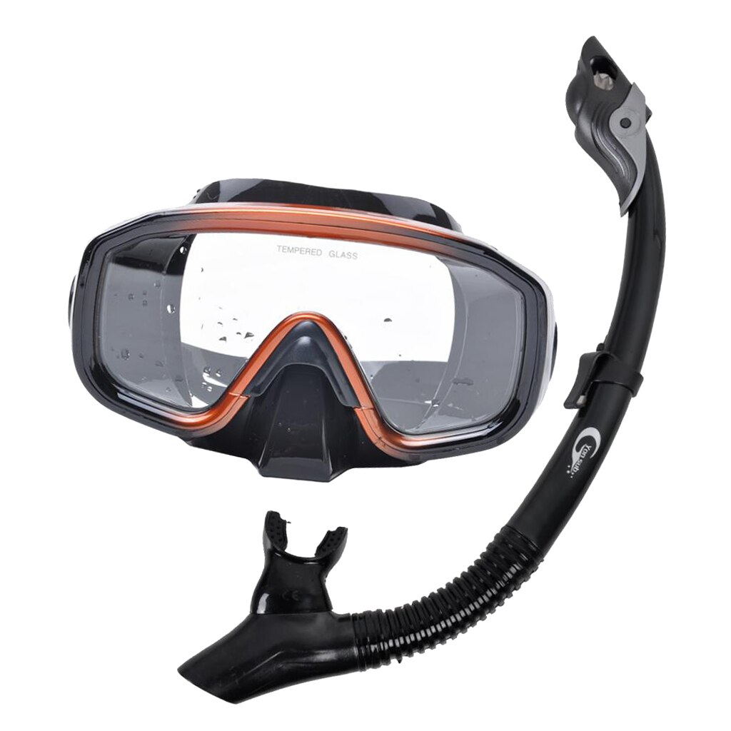MagiDeal Scuba Dive Snorkeling Mask Goggles Snorkel Breathing Tube Set Mask+Breathing Tube Set Snorkeling Equipment