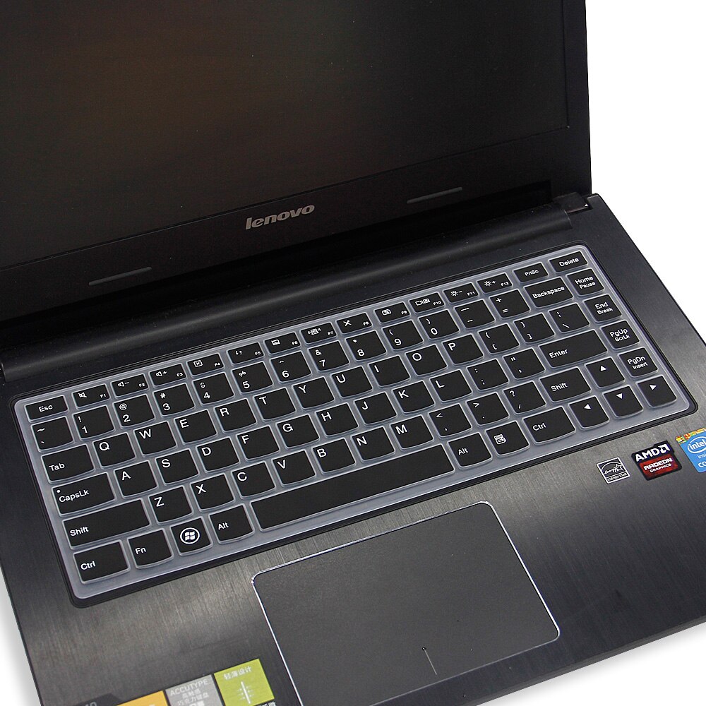 Laptop Keyboard Cover for Lenovo Yoga 13" - Ultra-thin Silicone Protector Skin: Black