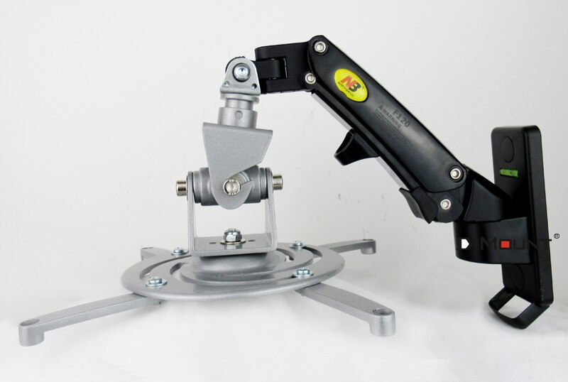 DL-F120PR3 universal projector wall mount stand gas spring 1-6kg with projector hook tray 3 holes 4 holes